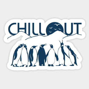 Penguins and chill Sticker